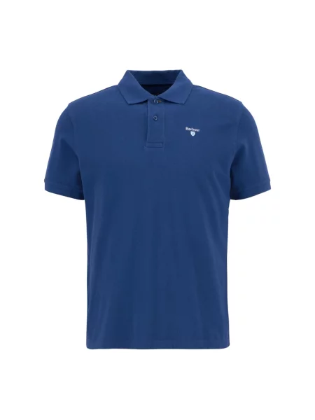 Koszulka polo Barbour niebieska