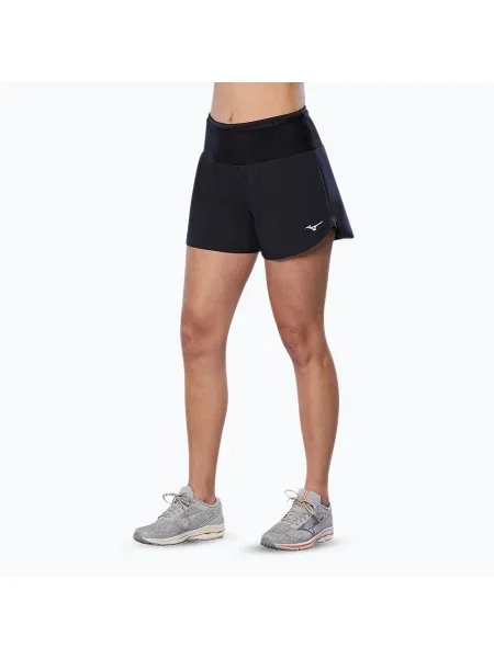 Pantaloni scurți de alergare pentru femei Mizuno Core black negru