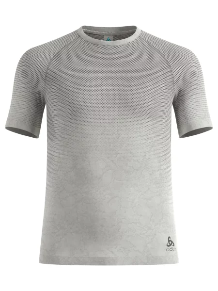 Koszulka ODLO BL TOP crew neck s/s PERFORMANCE LIGHT RAIN DYE L beżowa