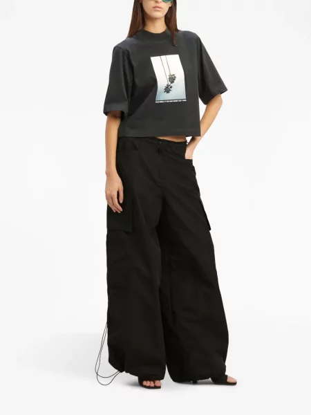 Marškinėliai Palm Angels juoda
