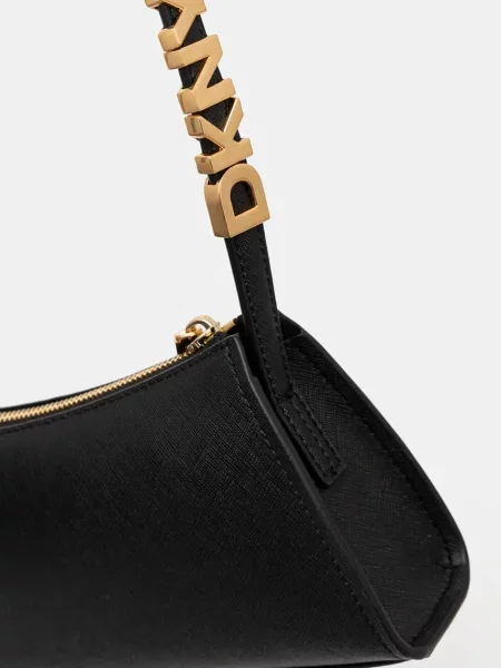 Кожаная сумка Dkny черная
