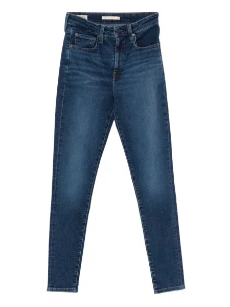 Blugi Levi's® cu imagine cu model leopard din piele negru