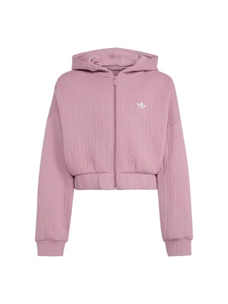 ADIDAS ORIGINALS Gornji dio trenirke LOOSE PADDED RIB ZIP sivkasto mauve ljubičasta