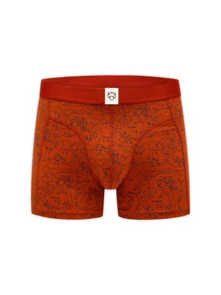 A-dam Boxerky Ginger Scoutmap krvavo červená čierna