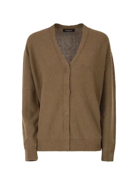 Cardigan Fabiana Filippi cu paiete maro