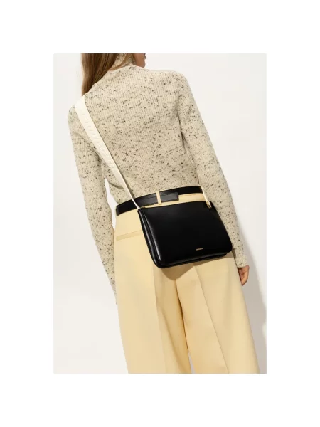 Torebka Jil Sander skórzana czarna