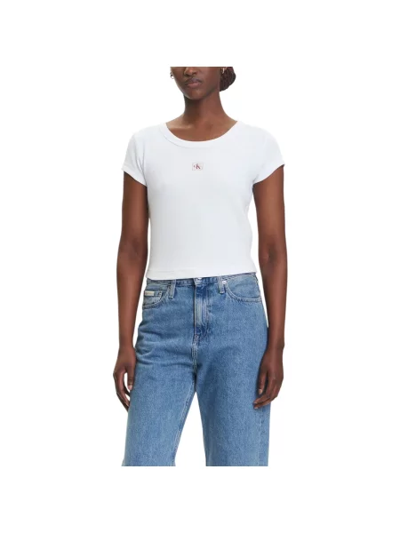 Tričko Calvin Klein Jeans bílé