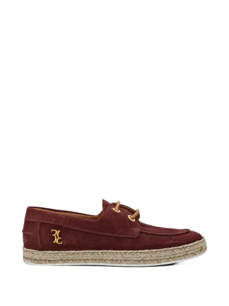 Pantofi loafer Billionaire din piele de căprioară roșu