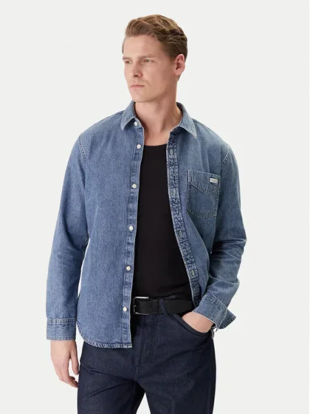 Klasszikus ing Calvin Klein Jeans kék