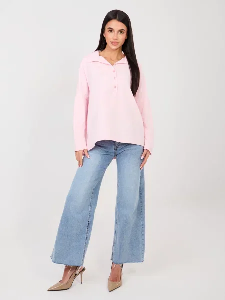 Bluză Factory Price cu mâneci lungi lungă albastru