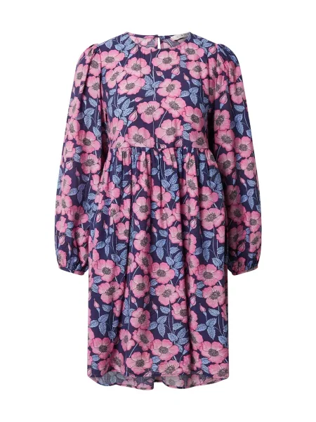 A-VIEW Šaty Dahlia indigo / svetlomodrá ružová