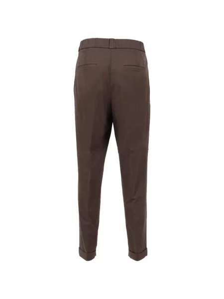 Pantaloni Peserico conici maro