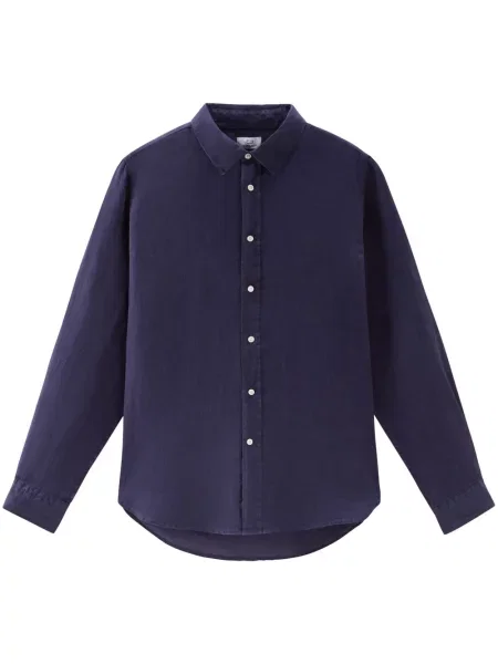 Cămașă Woolrich de in albastru