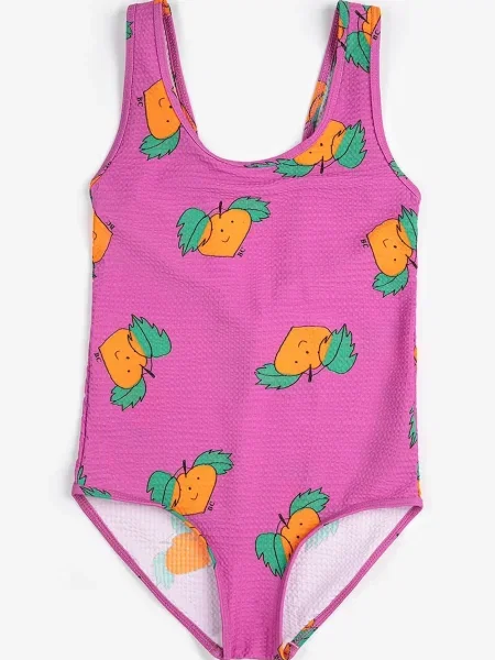 Bobo Choses Jednodílné dětské plavky Tangerine růžové