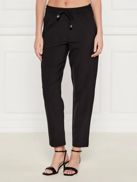 Marella SPORT Nadrág BRUNO | Tapered fit gyapjú hozzáadásával fekete