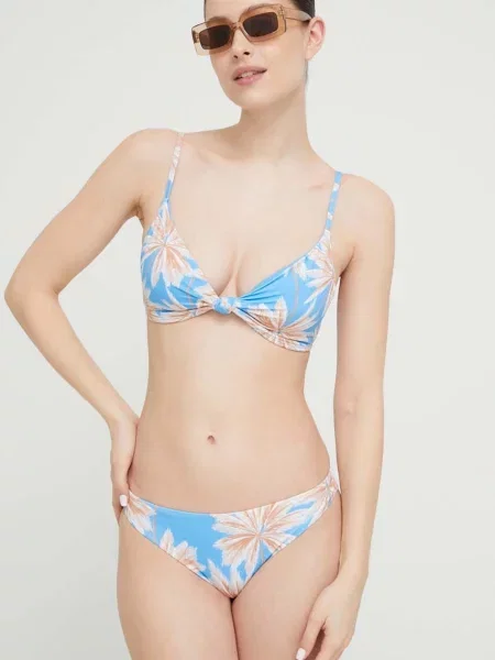 Olcsóbban. Fürdőruha felső ROXY Love The Surf Knot azure blue palm island. Méret: L kék