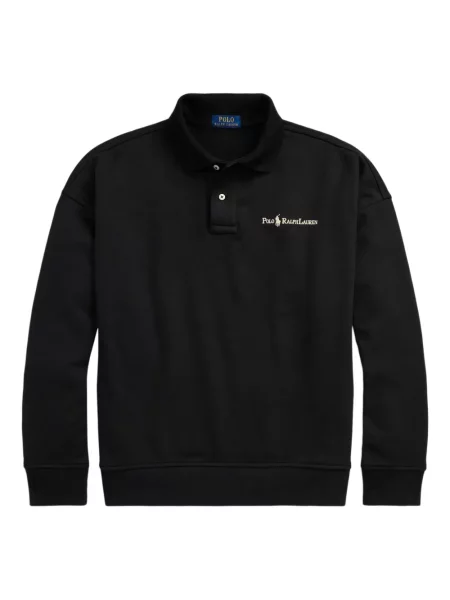 Ριγέ polo Polo Ralph Lauren με κουκούλα με αυτόγραφο λευκό
