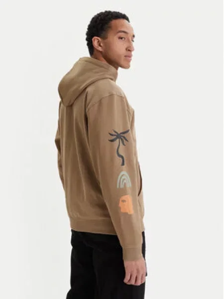 RVCA Džemperis Deep Think Boxy Fit smėlio