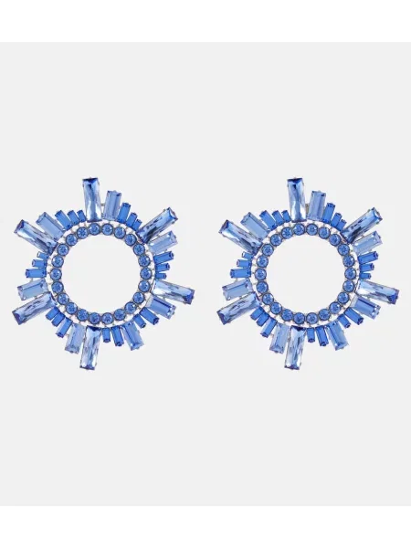 Uhani Amina Muaddi s kristali modra