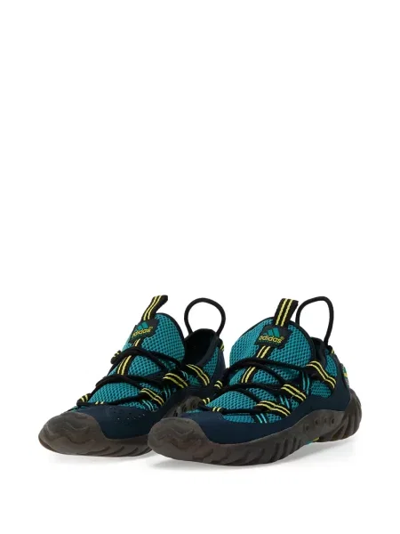 Papuci Adidas din piele de căprioară cu platformă verde