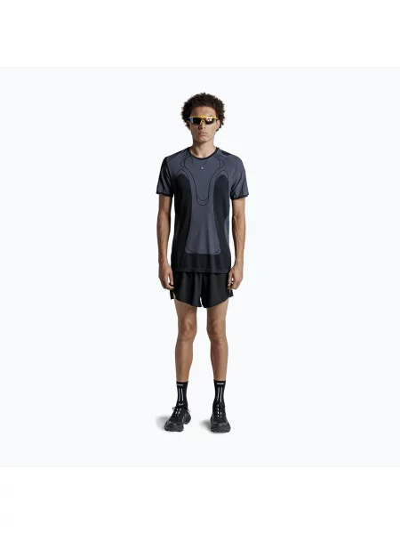 Tricou de alergare pentru bărbați X-Bionic Xceed Run Perform x black/x white alb