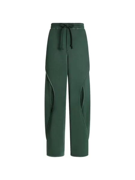 Pantaloni Dolce & Gabbana din jerseu verde