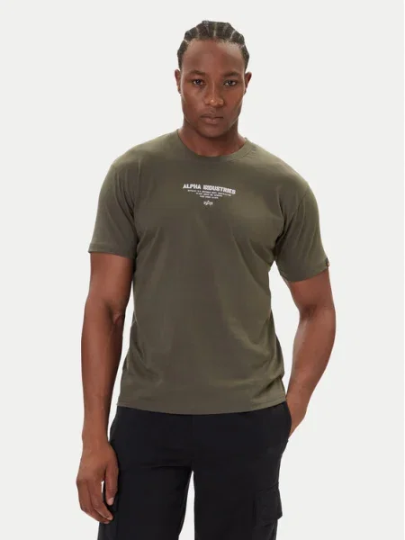 Alpha Industries Tricou Sky Wolf verde