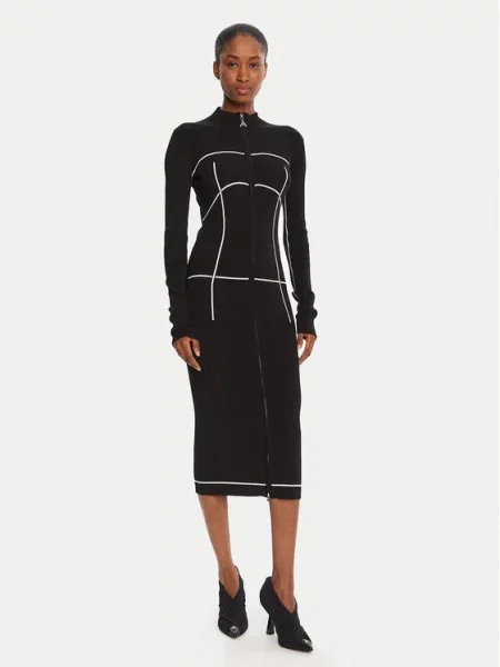 Patrizia Pepe Pletena jopica črna