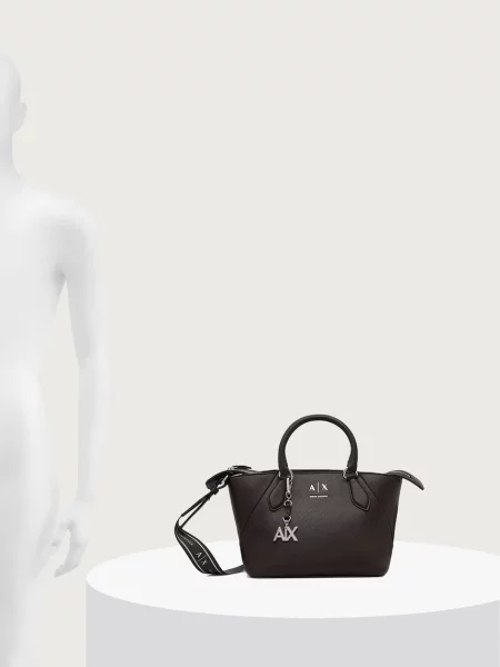 Кожаная сумка шоппер Armani Exchange