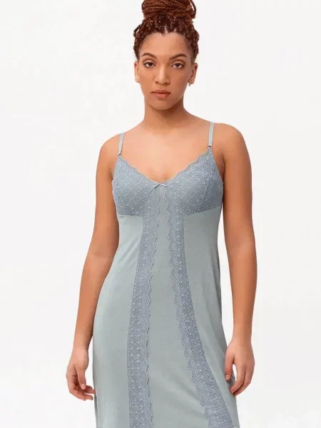 Короткая ночнушка сіра