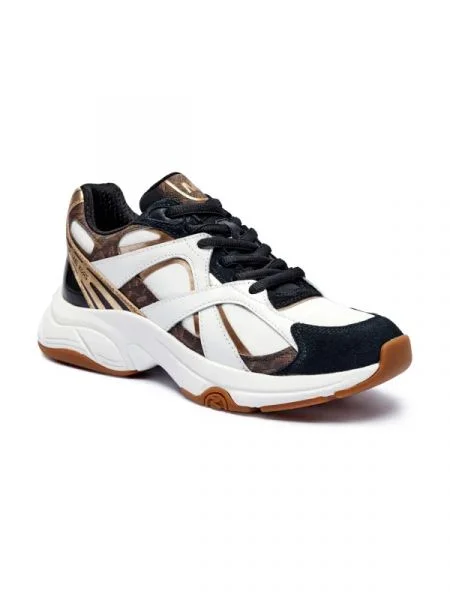 Michael Kors De piele sneakers LEO alb