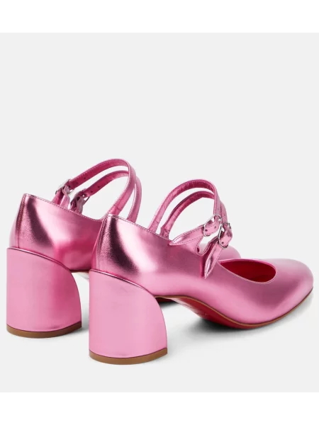 Usnjene salonarji Christian Louboutin roza