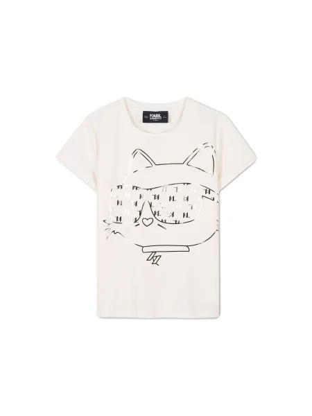 Karl Lagerfeld Kids Póló D Ekru Regular Fit
