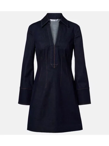 Sukienka jeansowa Veronica Beard niebieska