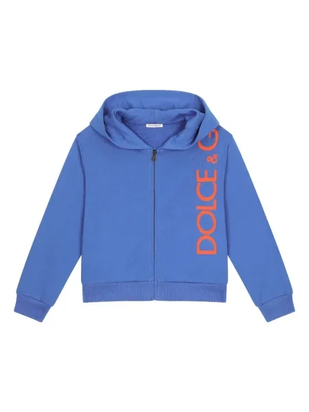 Bluza z kapturem dziecięca Dolce And Gabbana niebieska