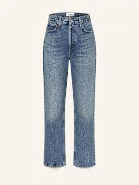 Agolde Jeansy Straight Pinch Waist blau