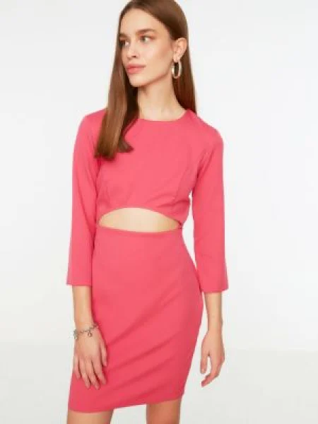 Rochie Trendyol țesută roz