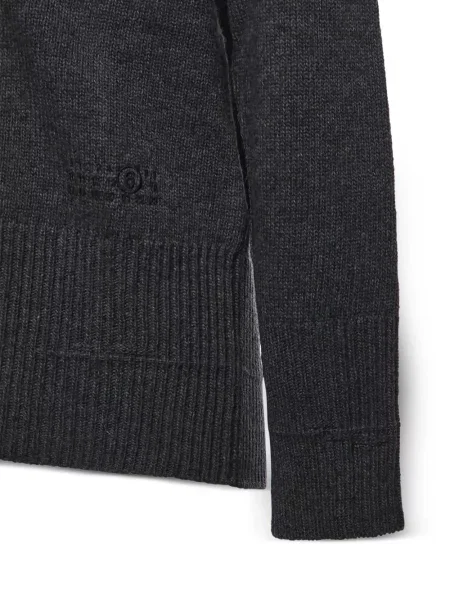 Hímzett v-nyakú kardigán Mm6 Maison Margiela szürke