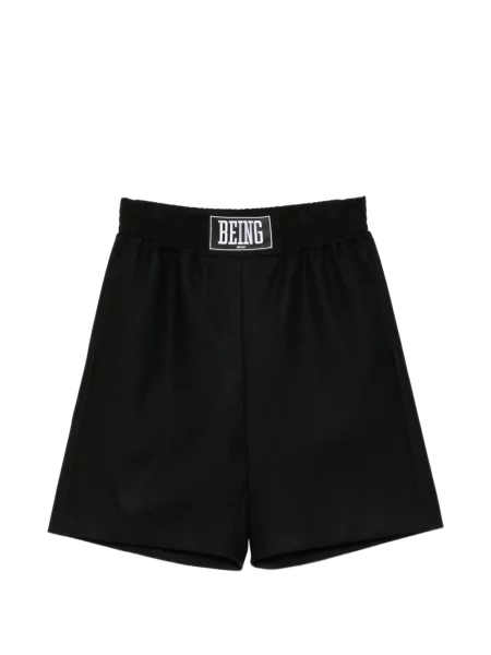 Pantaloni scurți Sacai cu autograf negru