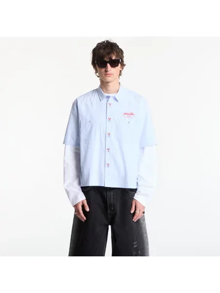 Ing Playboy x FTSHP Work Shirt Blue Stripes XS kék