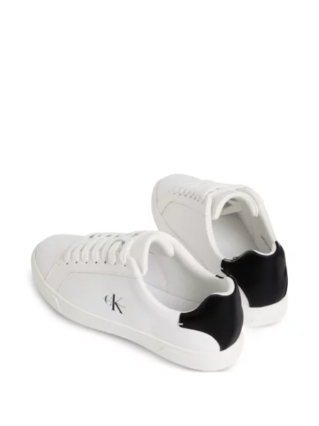 Sneakerși Calvin Klein cu autograf alb