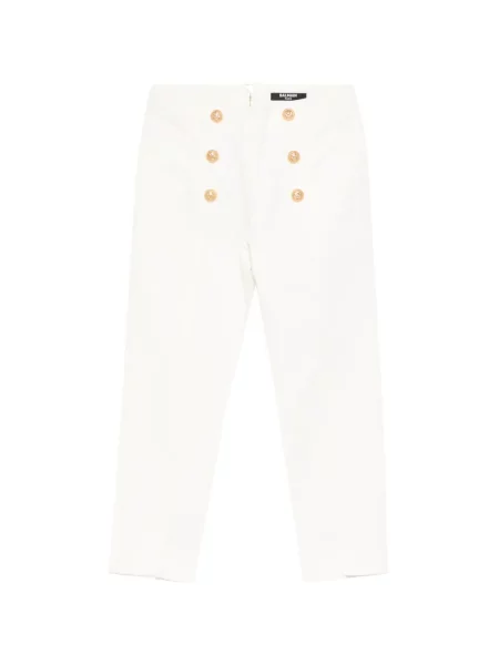 Spodnie dziecięce Balmain białe