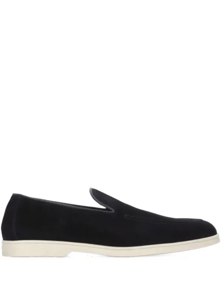 Pantofi loafer Doucal's din piele de căprioară albastru