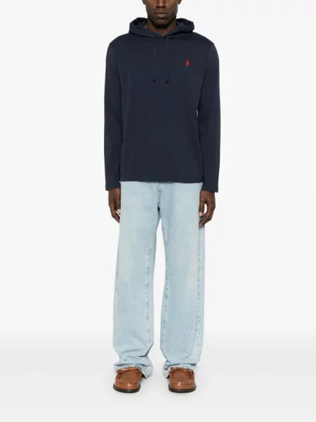 Флийс боксерки Polo Ralph Lauren с принт на райета зелено