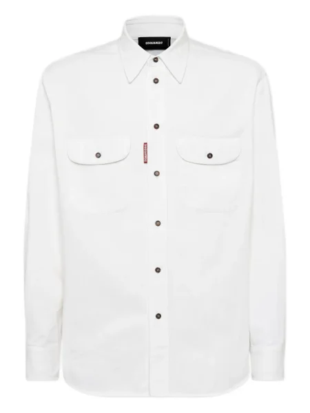 Cămașă Dsquared2 cu imagine alb