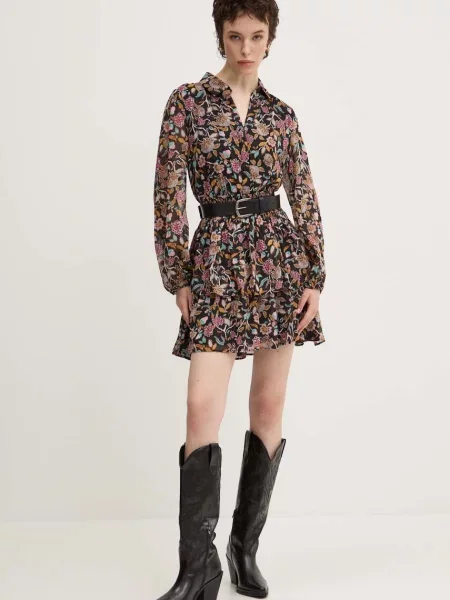 Сукня Desigual SANDALO mini розкльошена чорний