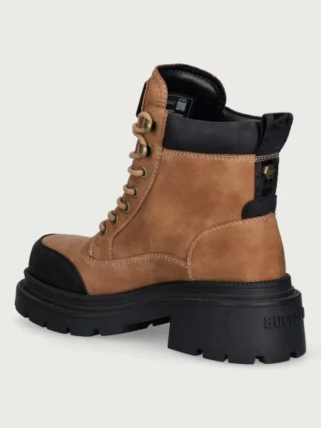 Buffalo botki Jack Lace Up Mid brązowe
