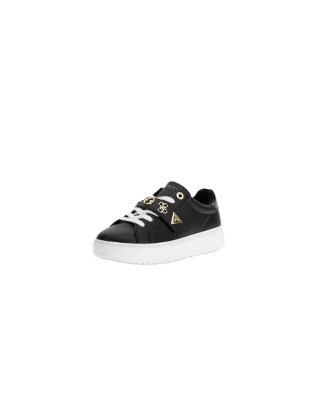 Sneakersy Guess skórzane z logo czarne