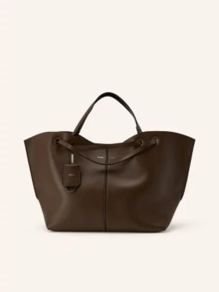 Shopper kabelka Max Mara hnědá