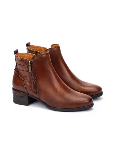 Buty do kostki Pikolinos skórzane brązowe